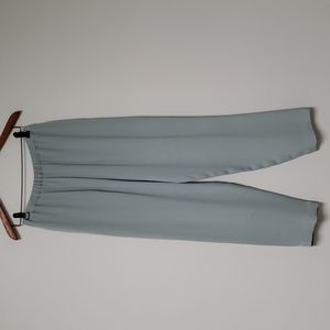 100% silk trousers light blue‎ size small